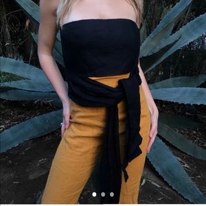 SIR - strapless top with ties